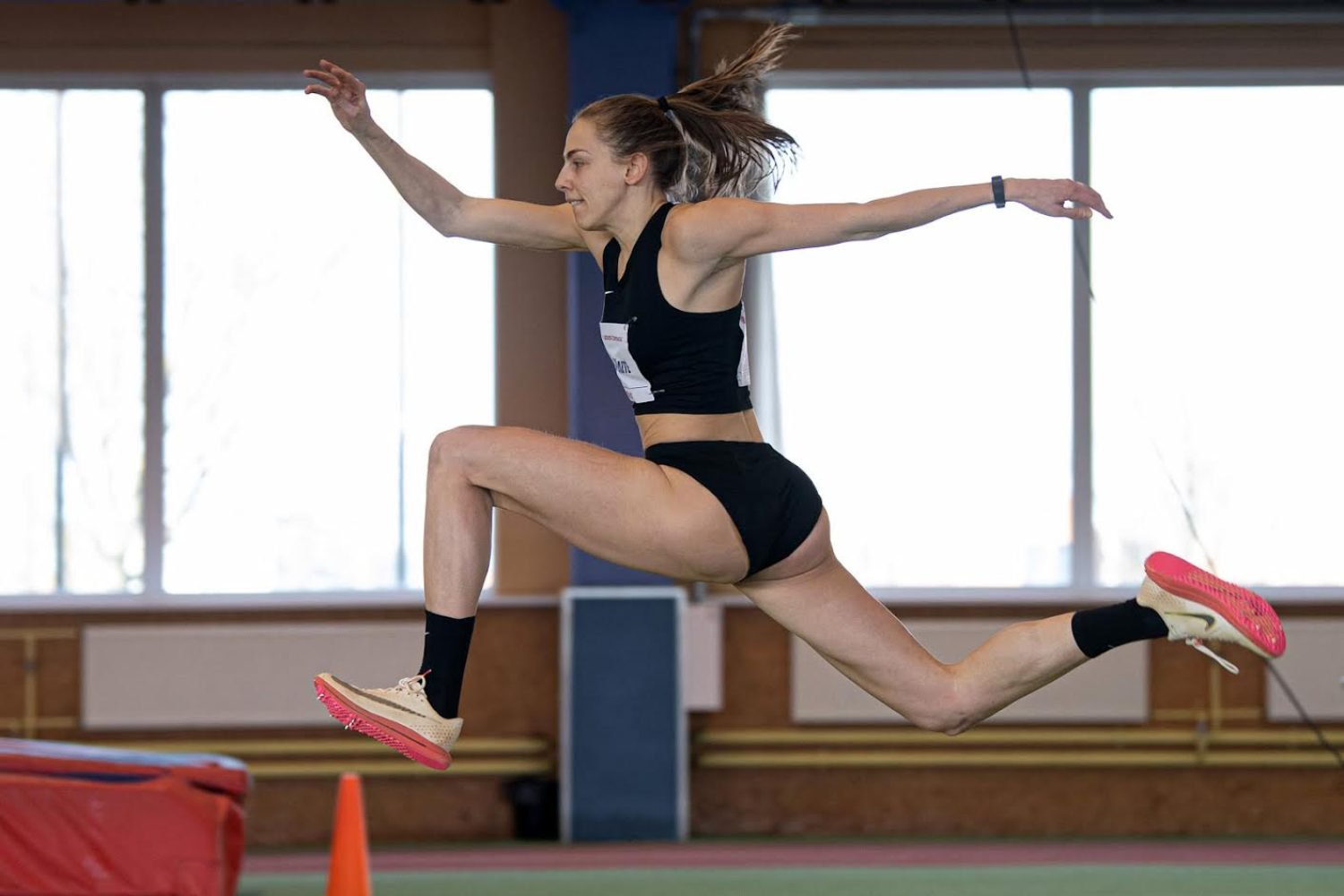 2023-02-19. Lietuvos lengvosios atletikos čempionatas Klaipėdoje. Antra diena. foto Alfredas Pliadis