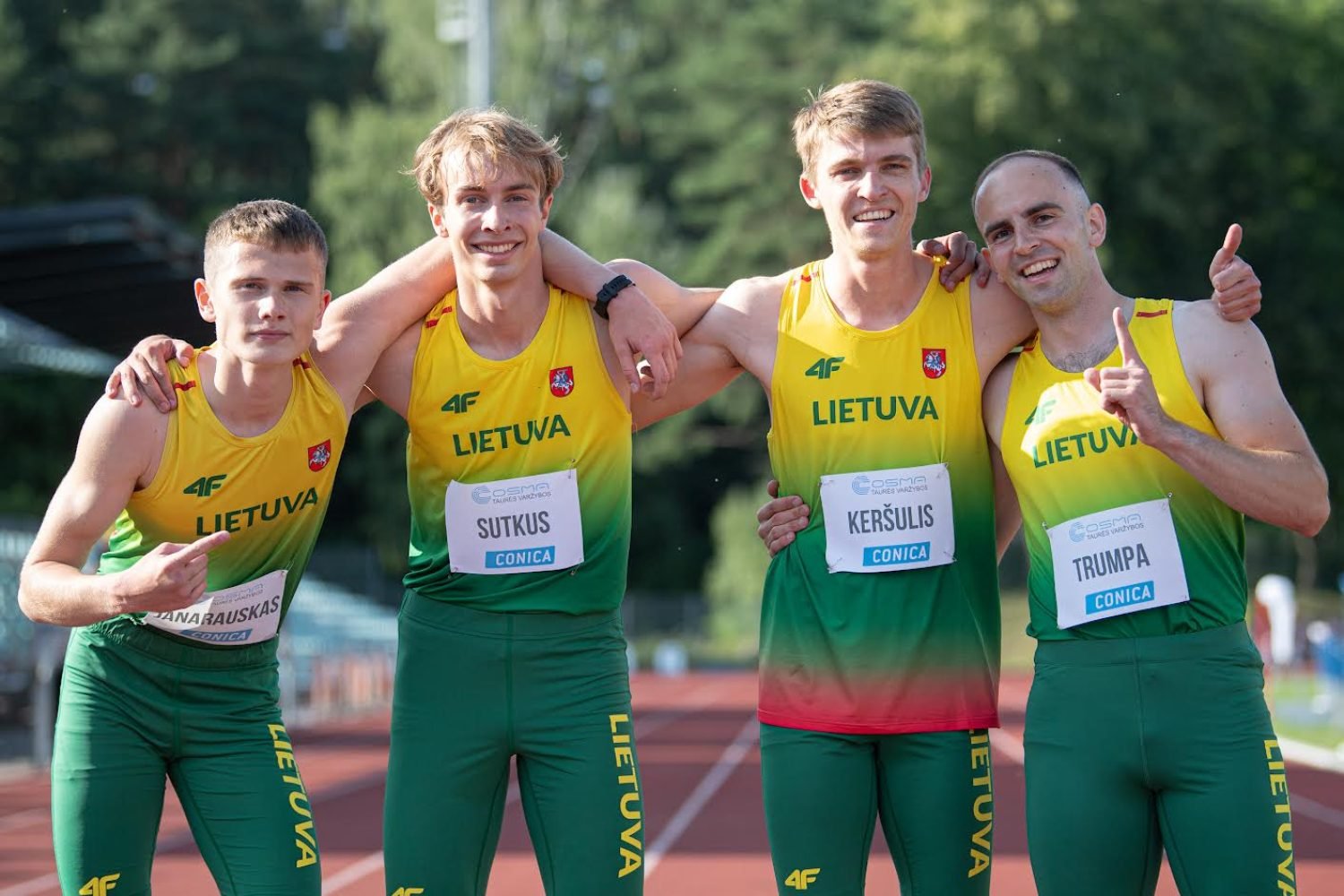 2023-07-04.Lengvoji atletika 4x400 rekordas. Alfredas Pliadis