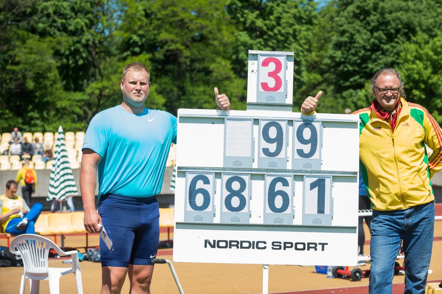 Praėjusiais metais LLAF taurės varžybose A.Gudžius pasiekė asmeninį rekordą_Alfredo Pliadžio nuotr.